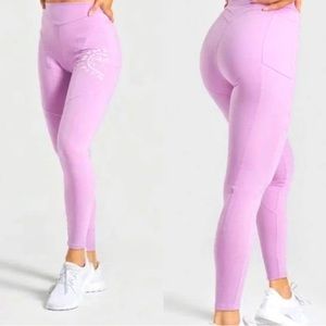 Gymshark Lilac Purple 7/8 Length Legacy Fitness Panel Athletic Pants M